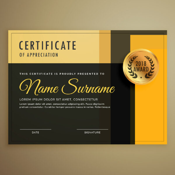Premium Certificate